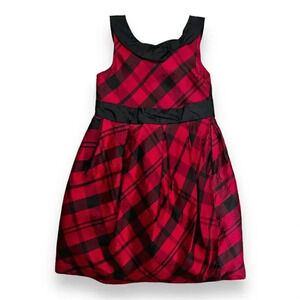 Janie & Jack | Girls’ Raw Silk Plaid Dress (4)